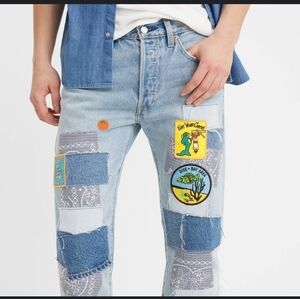 Levi's 501 original jeans 150th anniversary special patchwork